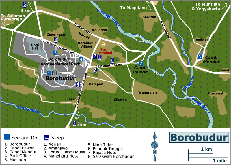 Map of Borobodur