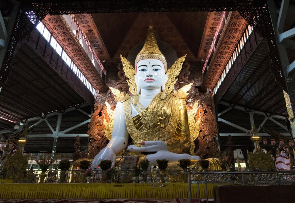 Buddha image at nga htat gyi pagoda