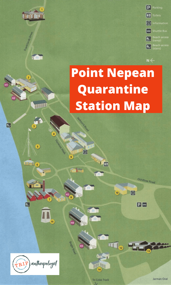 Point Nepean Quarantine Station Map