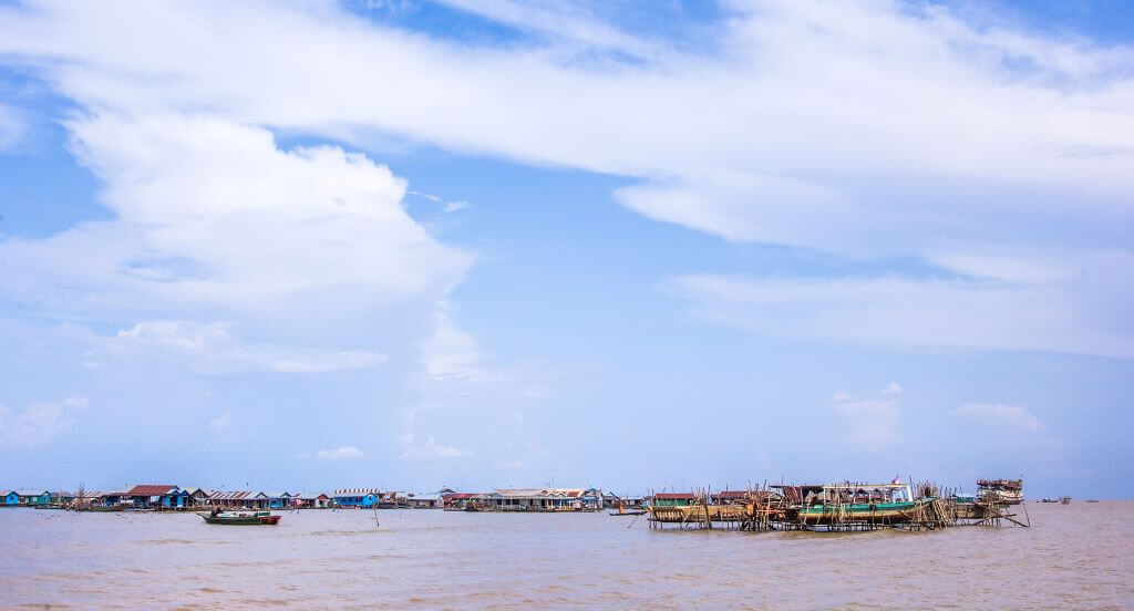 Fishing village at Tonle Sap Lake in Siem Reap