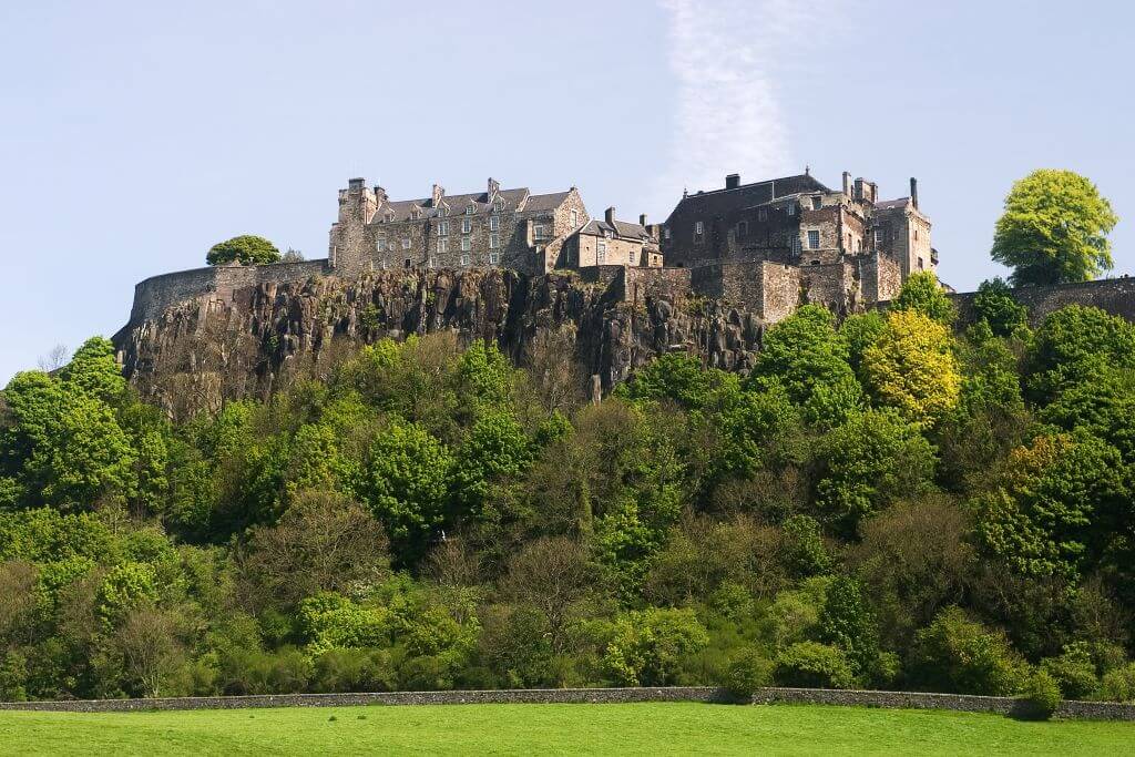 Stirling Castle on top of hill