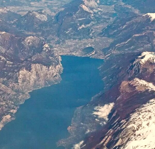 lake garda from the air