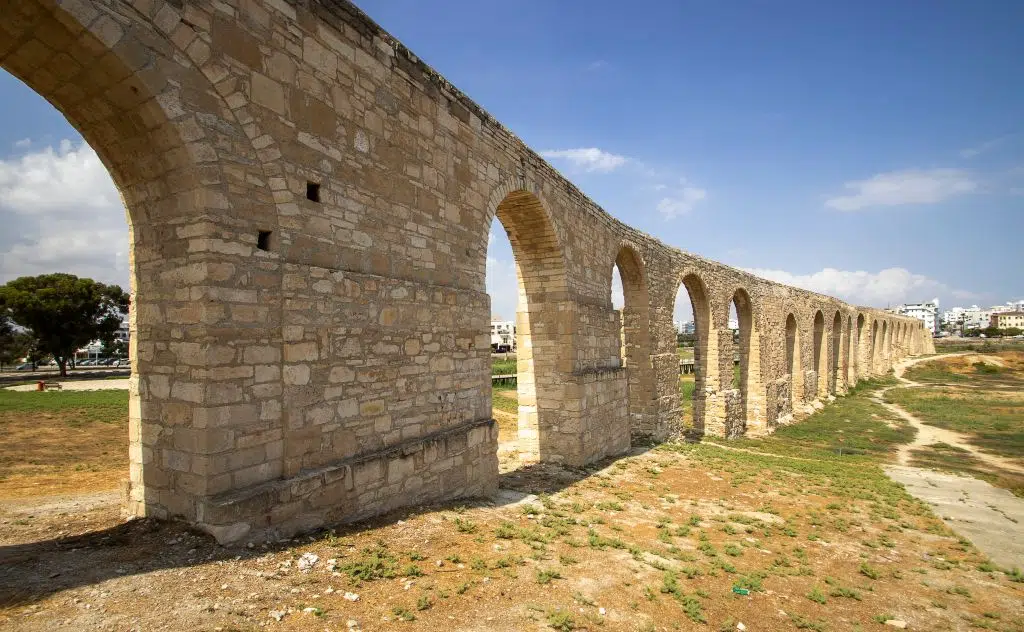 Photo of the Kamares Aqueduct, Cyprus