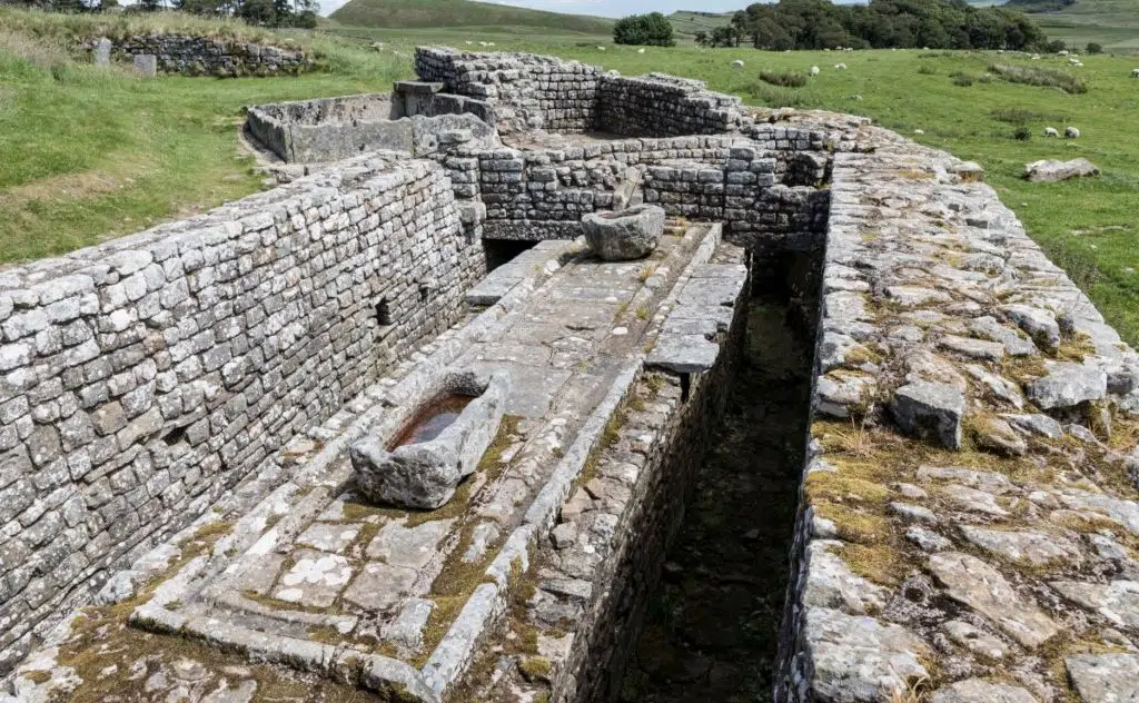 Photo of  Housesteads Fort latrine, Hadrian's Wall, England