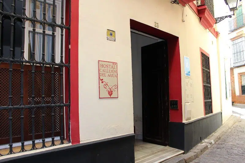 The entrance of our Hostal Callejón Del Agua
