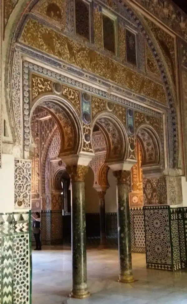 The Hall of the Ambassadors (Salón de Embajadores) showcasing intricate interior architecture