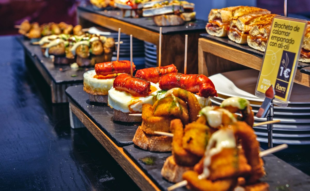Tapas bar Pintxos in San Sebastian